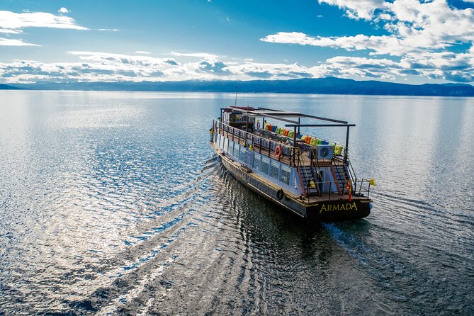 1.5 Hour Ohrid Lake Sunset Cruise - Champagne included, and how that plays out on board