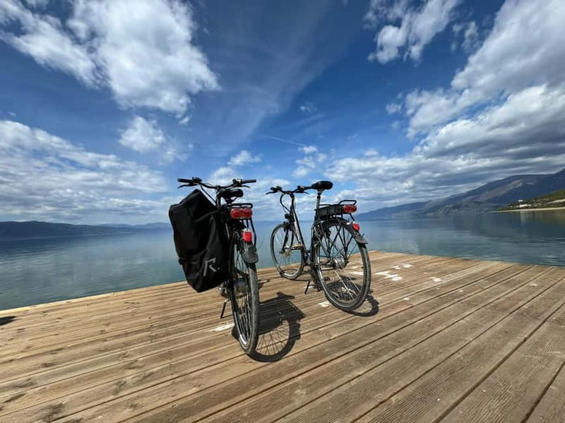 E-biking across the border, from Ohrid to Albania. - Pogradec Lunch Break: Where the Day Gets Easier