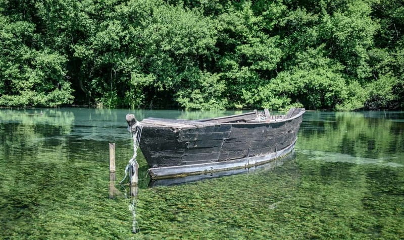 From Ohrid: Full day Boat Trip to the Monastery of St. Naum - The Bay of Bones stop and scenic photo moments along the way