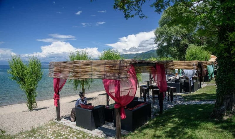 From Ohrid: Full day Boat Trip to the Monastery of St. Naum - Your island break: lunch, shopping, and when you can swim