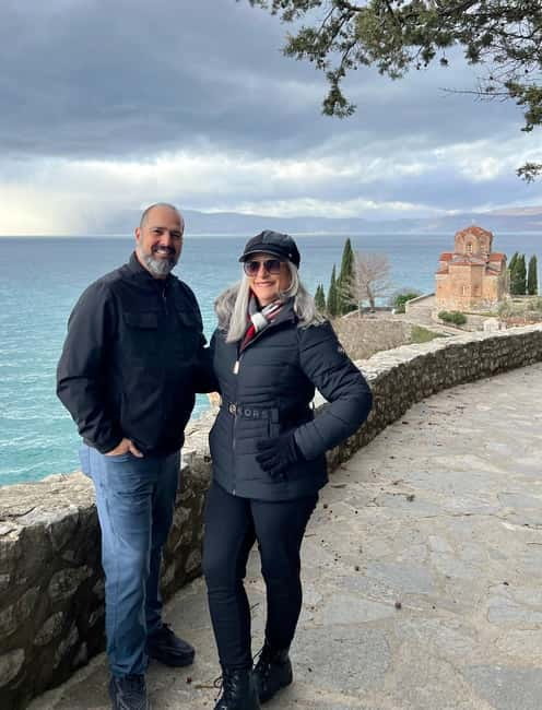 Full Day tour of Ohrid N Macedonia and St. Naum from Tirana - Ancient Theatre of Ohrid: a ruin that still works as a performance space