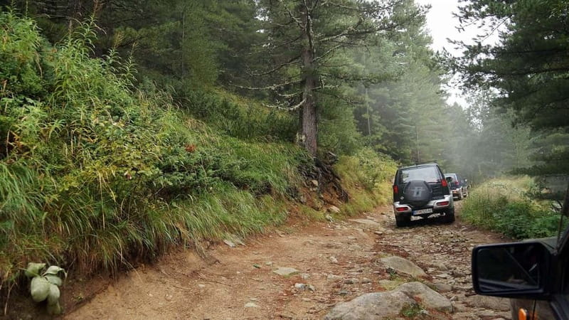 Jeep Safari Pelister, from Ohrid & Bitola. - First big stop at Pelister, 2,200 meters and the twin lakes walk
