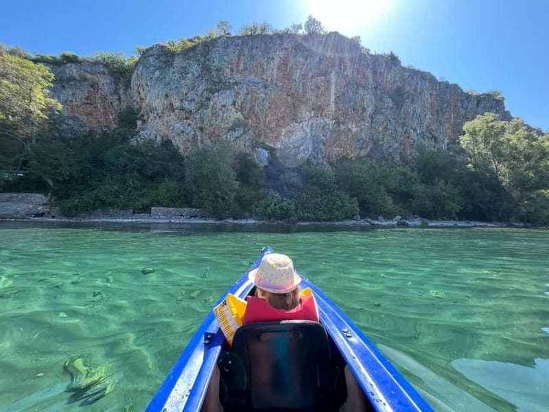 Kayaking Lake Ohrid with BBQ, from Ohrid. - Kayaking on Lake Ohrid: pacing, landmarks, and water color