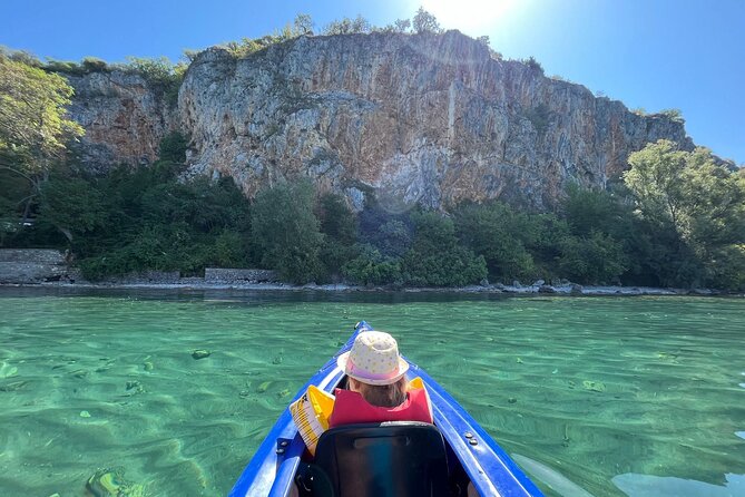 Lake Ohrid Kayaking with beach and BBQ Lunch - The Wild Beach BBQ at Restaurant Bane, Only Accessible by Water