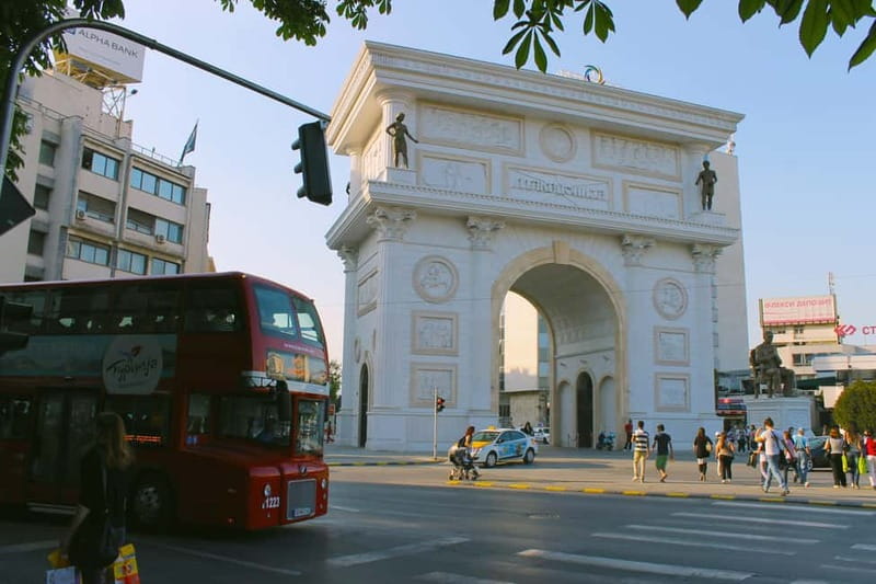 Skopje: Private Half-Day Walking Tour of Old & New - Macedonia Square, statues, and the city’s modern face